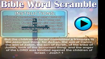 Bible Word Scramble poster