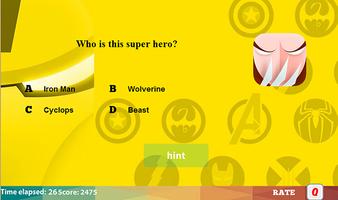 Superhero logo quiz screenshot 2