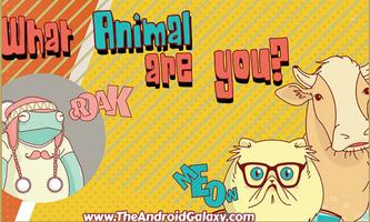 What animal are you - quiz poster