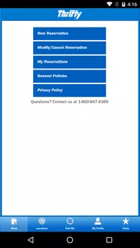 Screenshot 1 for Thrifty Mobile
