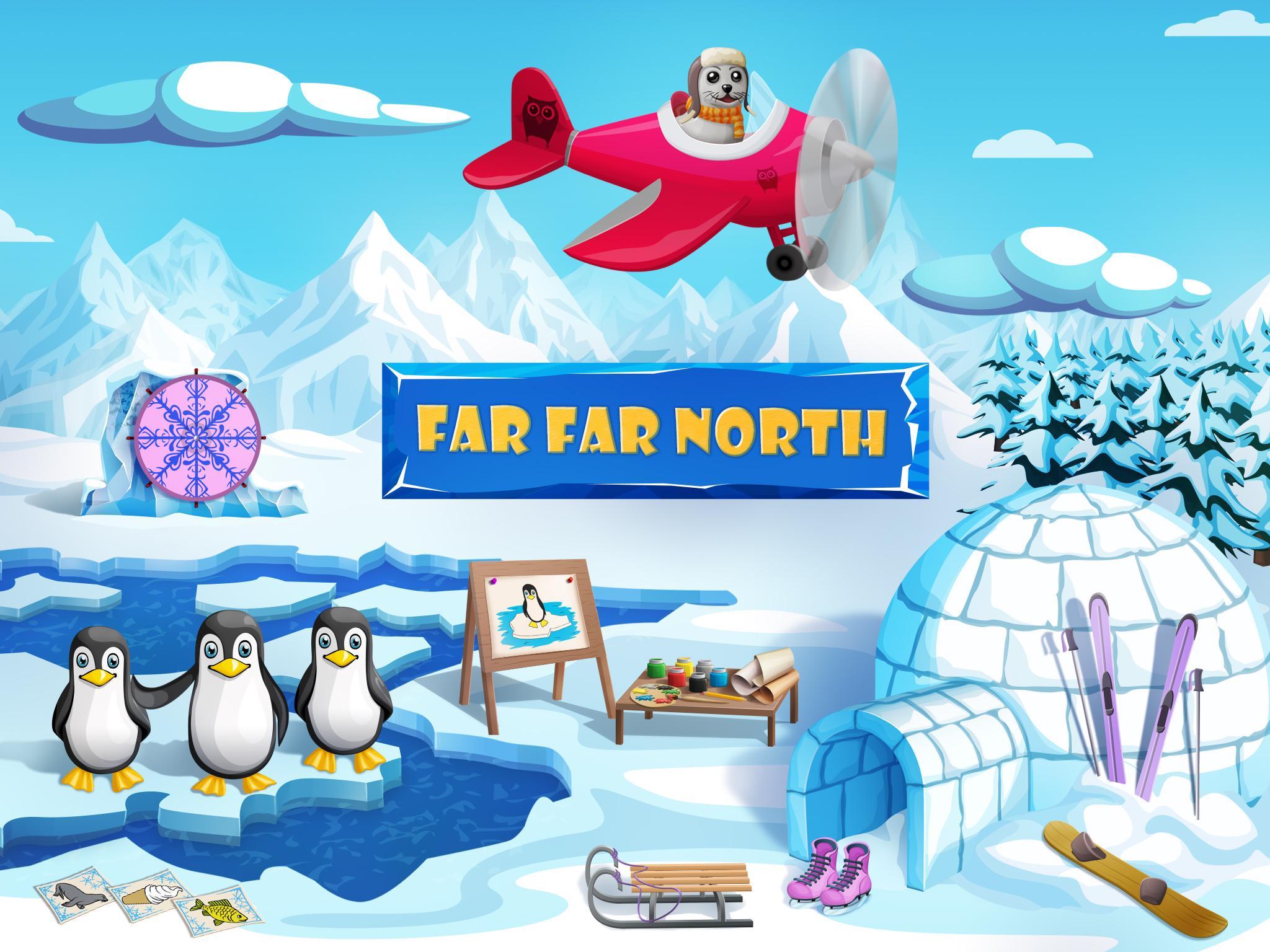 Farther north. Far North. Игра головоломка про пингвинов и рыб на Северном полюсе. Far North вода.