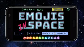Emojis in Space - Retro Game постер