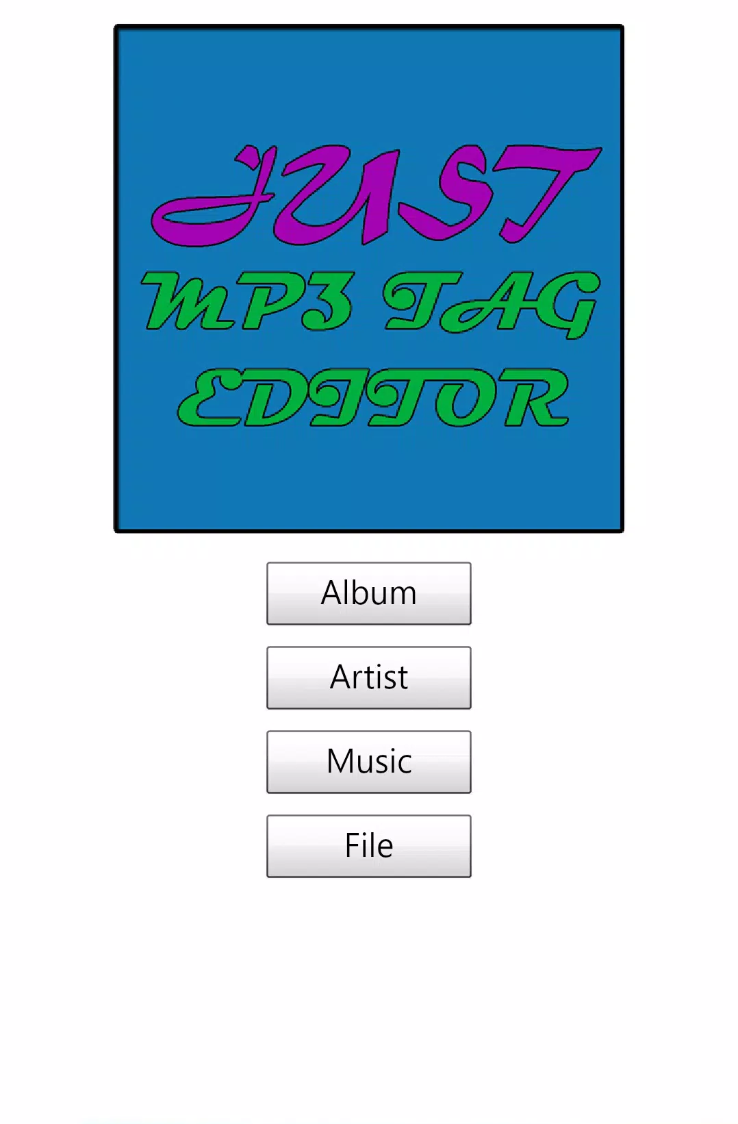 Just MP3 TAG EDITOR APK pour Android Télécharger