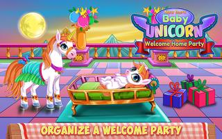 Cute Unicorn Welcome Party स्क्रीनशॉट 2