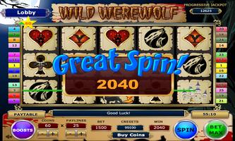 Wild Werewolf Slots captura de pantalla 1