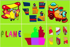 Vehículos juego de puzzle captura de pantalla 3