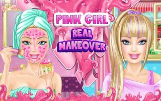 Pink Makeover: Game for Girls Affiche