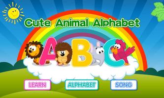 Poster Cute Animal Alphabet