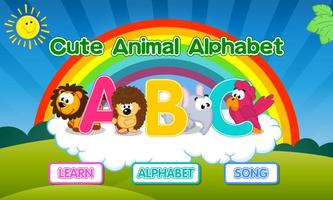 Cute Animal Alphabet Affiche