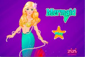 Mermaid Dress Up Affiche