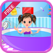 Little Girl Bathing