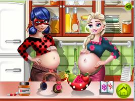 Ladybug & Elsa Pregnant BFFs syot layar 3