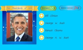 2 Schermata US Presidents Picture Quiz