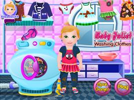 Baby Juliet Washing Clothes 海報