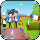 Camp with family - games girls APK