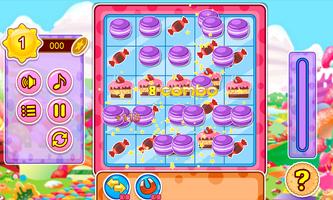 Cake and candy match game पोस्टर