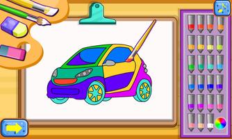 Cars coloring game 포스터
