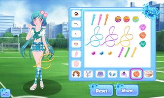 Cheerleader dress up game screenshot 2