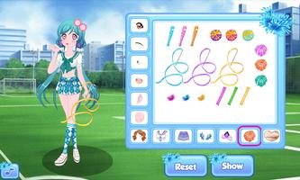 Cheerleader dress up game syot layar 2