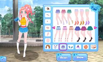 Cheerleader dress up game screenshot 3