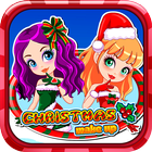 Christmas make up icon