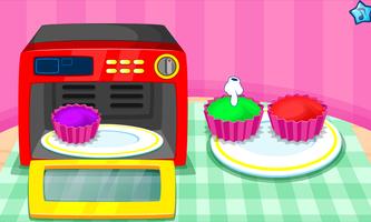 برنامه‌نما Cooking colorful cupcakes عکس از صفحه