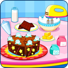 Cooking chocolate cake आइकन