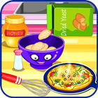 Cooking pizza for dinner icon