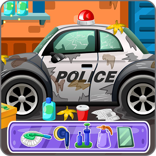 Clean up police car