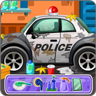 Nettoyage de voiture de Police icône