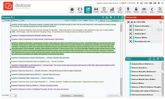 Dedoose screenshot 1