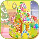 Gingerbread House Maker trò chơi APK