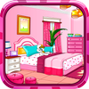 Girly room decoration game آئیکن