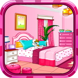 Girly room decoration game icon