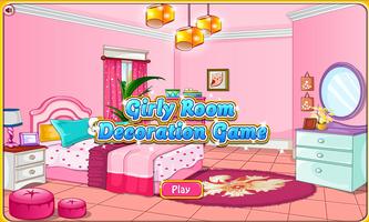 Mädchenzimmer Dekorationsspiel Plakat