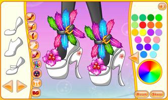 High heels shoes fashion poster