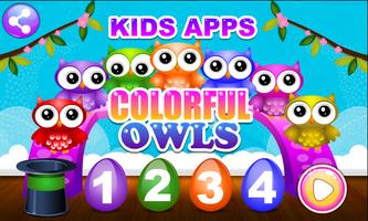 Baby Learning Colors With Owls And Eggs-Kids Apps poster