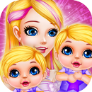 Long Hair Mom Newborn Twins APK