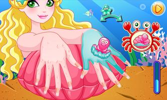 Mermaid nail salon poster