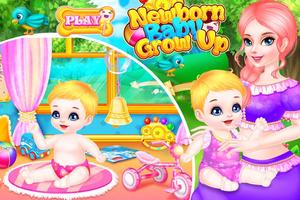 پوستر Newborn Baby Grow Up