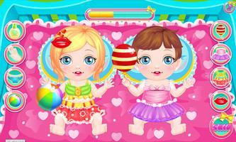 Newbown twins baby game स्क्रीनशॉट 3
