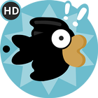 Flippy Black Bird أيقونة