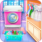 Olivia's washing laundry game آئیکن