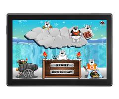 Angry Penguins Adventure - War attack games پوسٹر