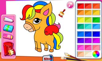 Poster Pony coloring game