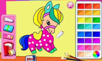 Pony coloring game تصوير الشاشة 2
