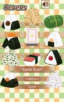Rice ball Sevens (card game) Affiche