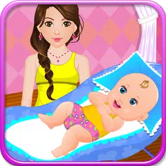 Diaper change baby games