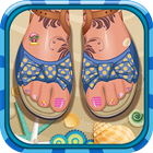 Toe nail design icon