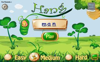 Hangman Kid's App for Spelling Word Practice پوسٹر